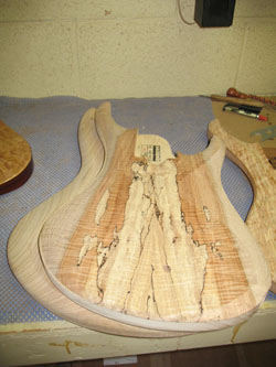 Spalted maple body